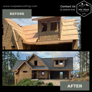 NW Peak Roofing Before and After 2